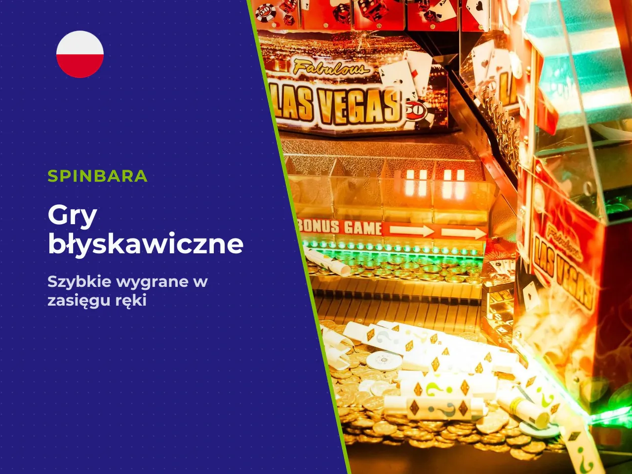 Gry błyskawiczne i jackpoty progresywne. Osobna