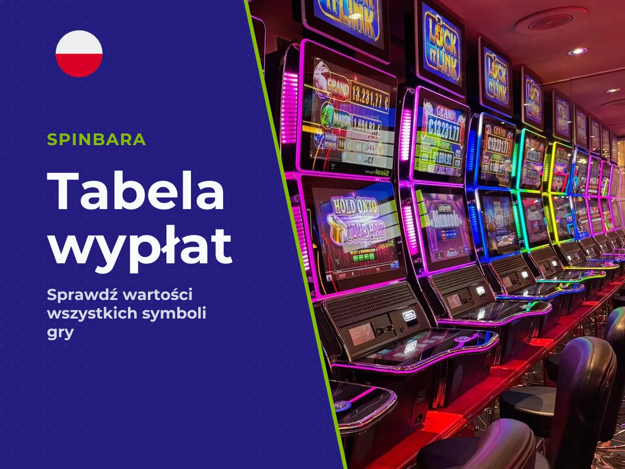Tabela wypłat kluczowych symboli przy stawce